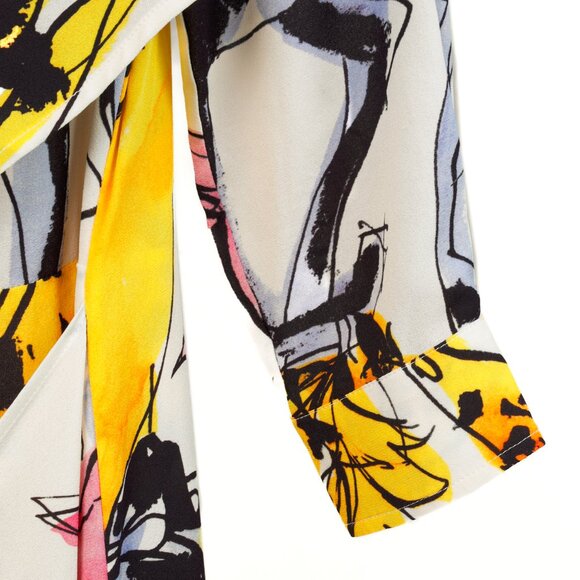 Stella McCartney Resort 2020 Kaela White Horse-Print High-Neck Midi Dress - Picture 7 of 14